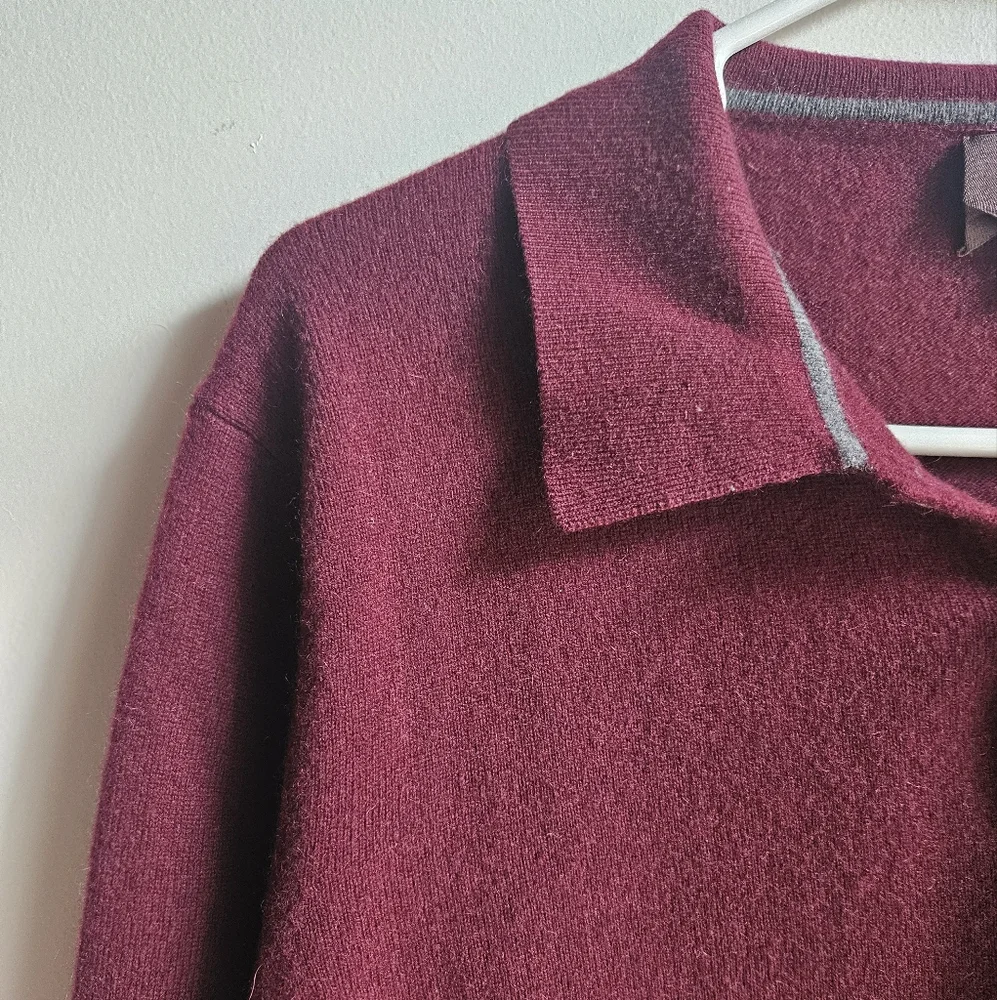 Black Brown 100% Cashmere Pullover Sweater in Men's L - Picture 3 of 16